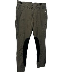 Karrit  Olive Green Riding Pants w/Flaw Large